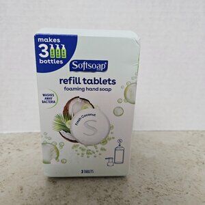 Softsoap Foaming Hand Soap Tablet Refills, Fresh Coconut, 3 Tablets Total